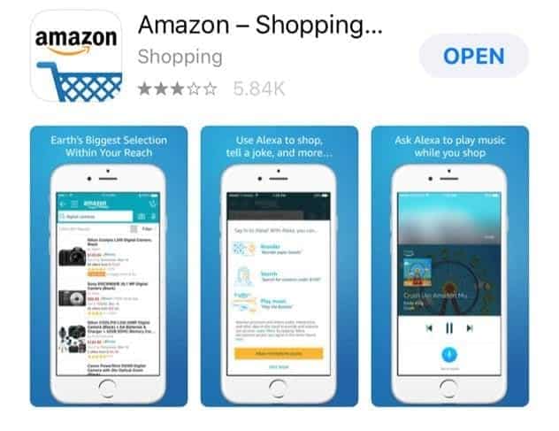 Amazon screenshots iTunes store