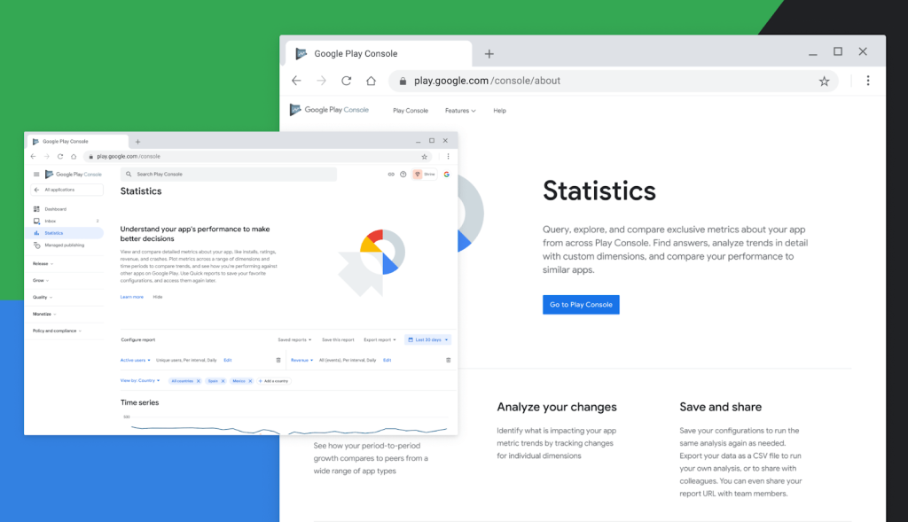 Google Play Console Statistics